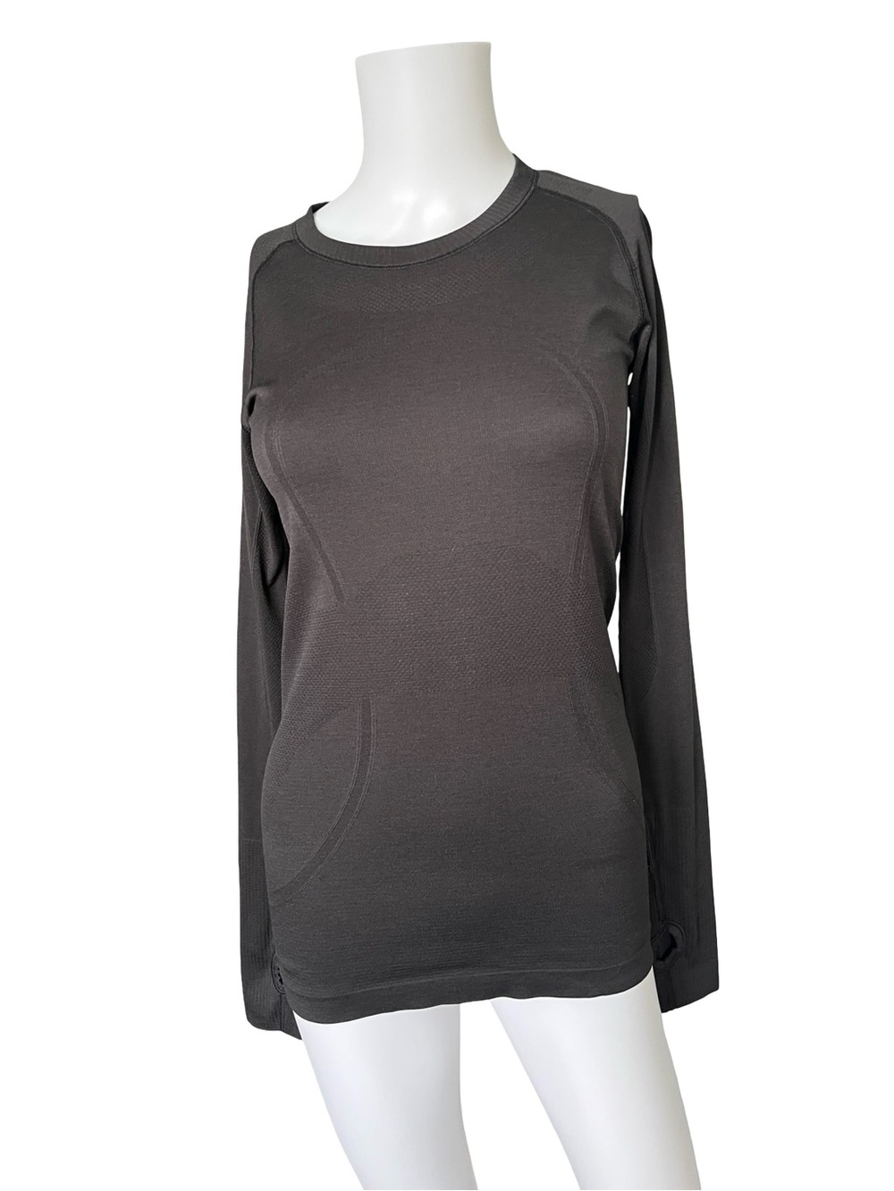 Lululemon Black Swiftly Tech Long Sleeve Athletic Shirt Gym Womens Size 6
